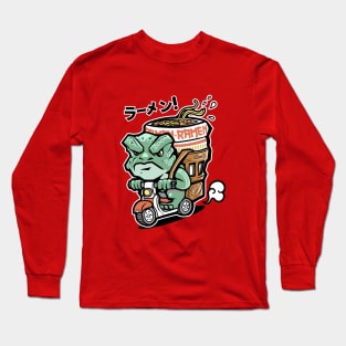 Ramen Delivery Frog Long Sleeve T-Shirt